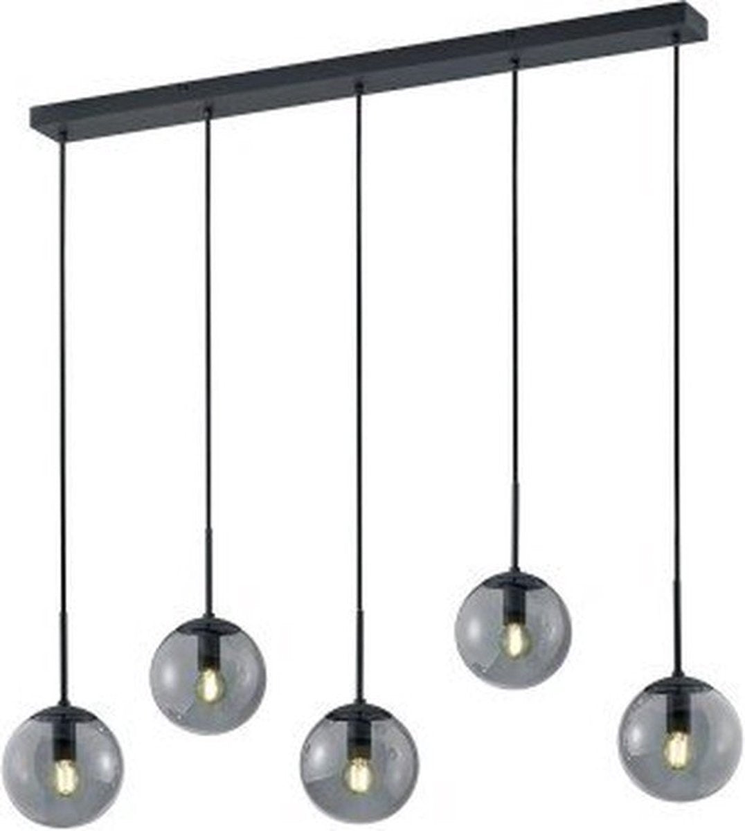 Trio Balini - Hängelampe - Anthrazit - exkl. 5x e14 28w