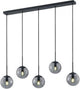 Trio Balini - Hängelampe - Anthrazit - exkl. 5x e14 28w