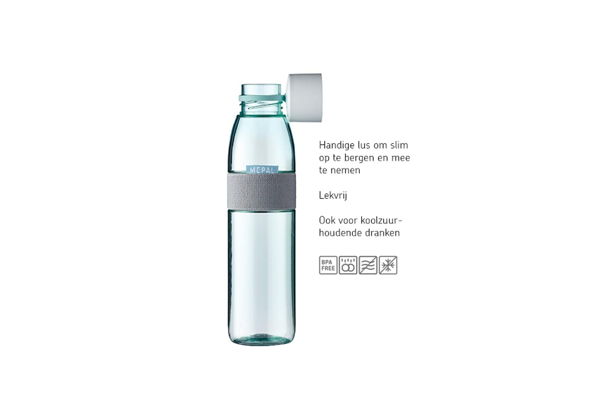 Mepal Water Flasche Ellipse 700 ml nordisch schwarz