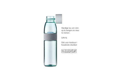 Mepal Water Flasche Ellipse - 500 ml - nordisch blau