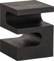 Woood Toma Beistelltisch – Mangoholz – Schwarz – 50 x 40 x 40