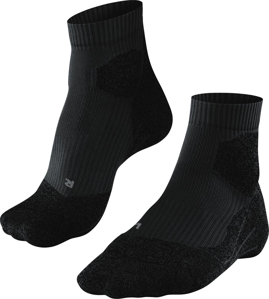 Falke ru Trail Anti-Blasen-Funktionsmaterial Laufsocken Herren Schwarz - Größe 46-48