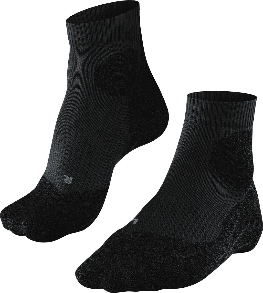 Falke ru Trail Anti-Blasen-Funktionsmaterial Laufsocken Damen Schwarz - Größe 35-36