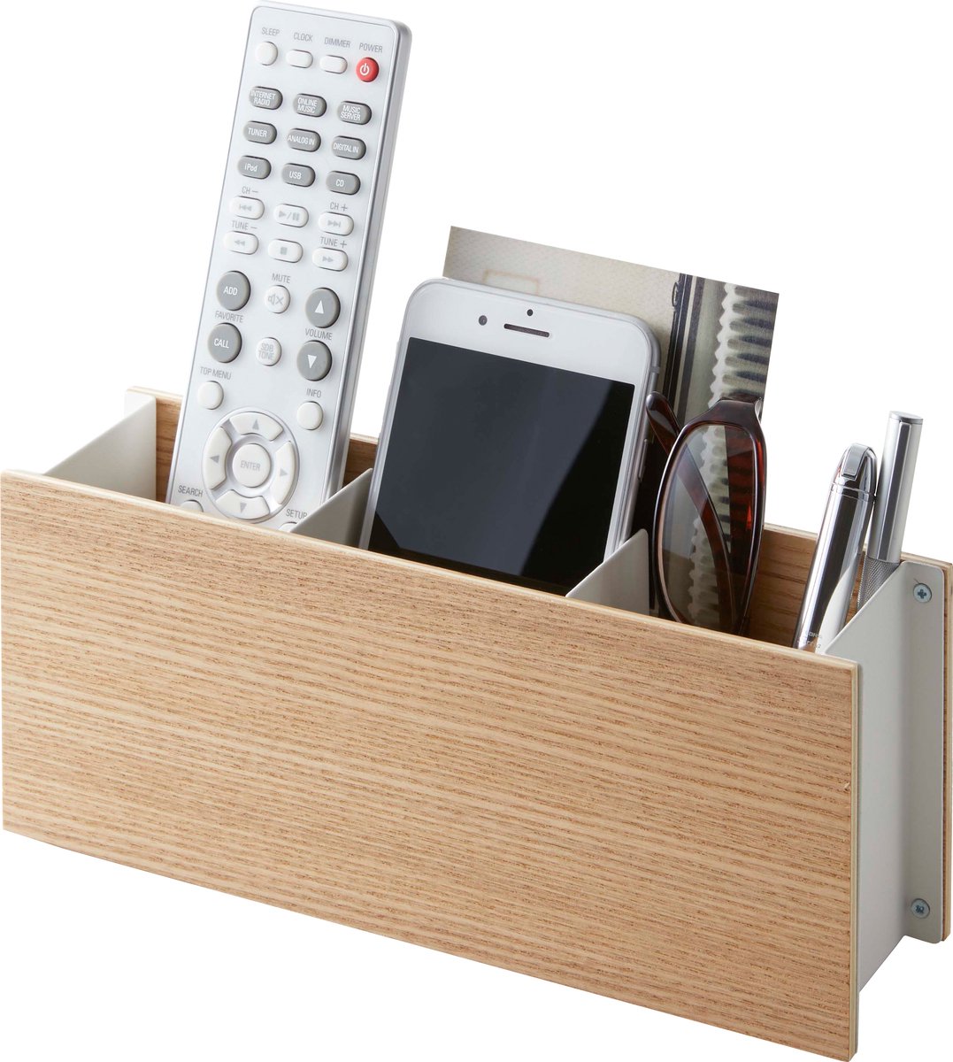 Yamazaki Schreibtisch-Organizer – Rin – Weiß