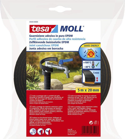 Tesa Buis Isolierung EPDM 5m x 20 mm schwarz