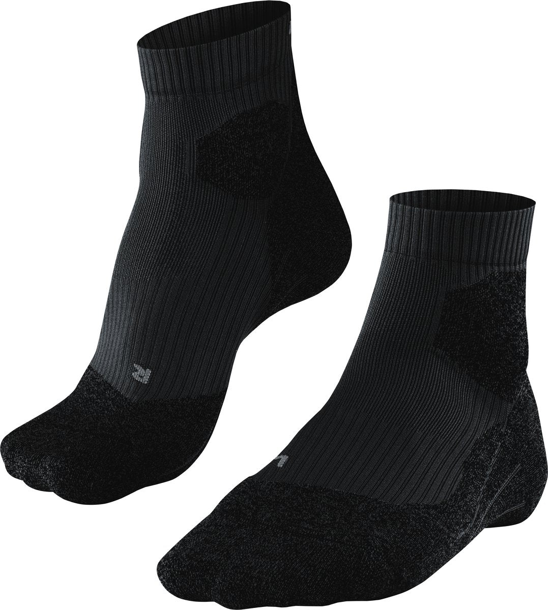 Falke ru Trail Anti-Blasen-Funktionsmaterial Laufsocken Herren Schwarz - Größe 42-43