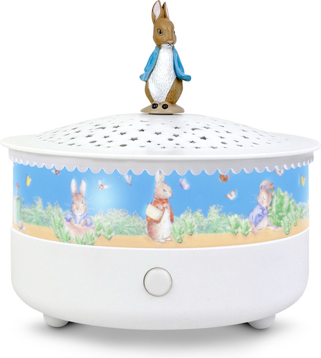 Trousselier Sternenprojektor Peter Rabbit – Nachtlicht mit Musik für Baby