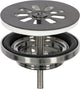 Differnz Ablassschraube Gun Metal - Ablassschraube für Waschbecken - ã˜ 64 mm - 6m Schraube