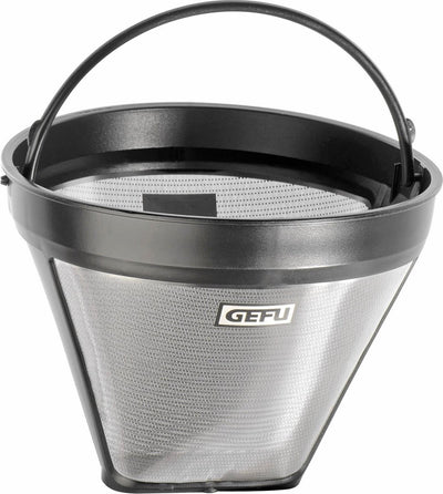 Gefu Arabica Permanent-Kaffeefilter Größe 4 – wiederverwendbarer Kaffeefilter – Edelstahl-Kunststoff – spülmaschinenfest