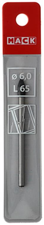 Mack 1018284 - Glasfliesenbohrer ø 6,0 x 65 mm | 5 Stück