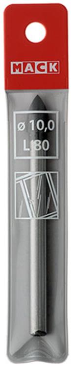 Mack 1018286 - Glasfliesenbohrer ø 10,0 x 80 mm | 5 Stück