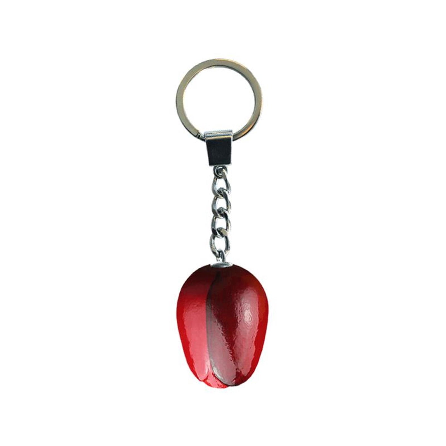 Tulpen-Schlüsselanhänger, rote Aubergine, 3,5 cm