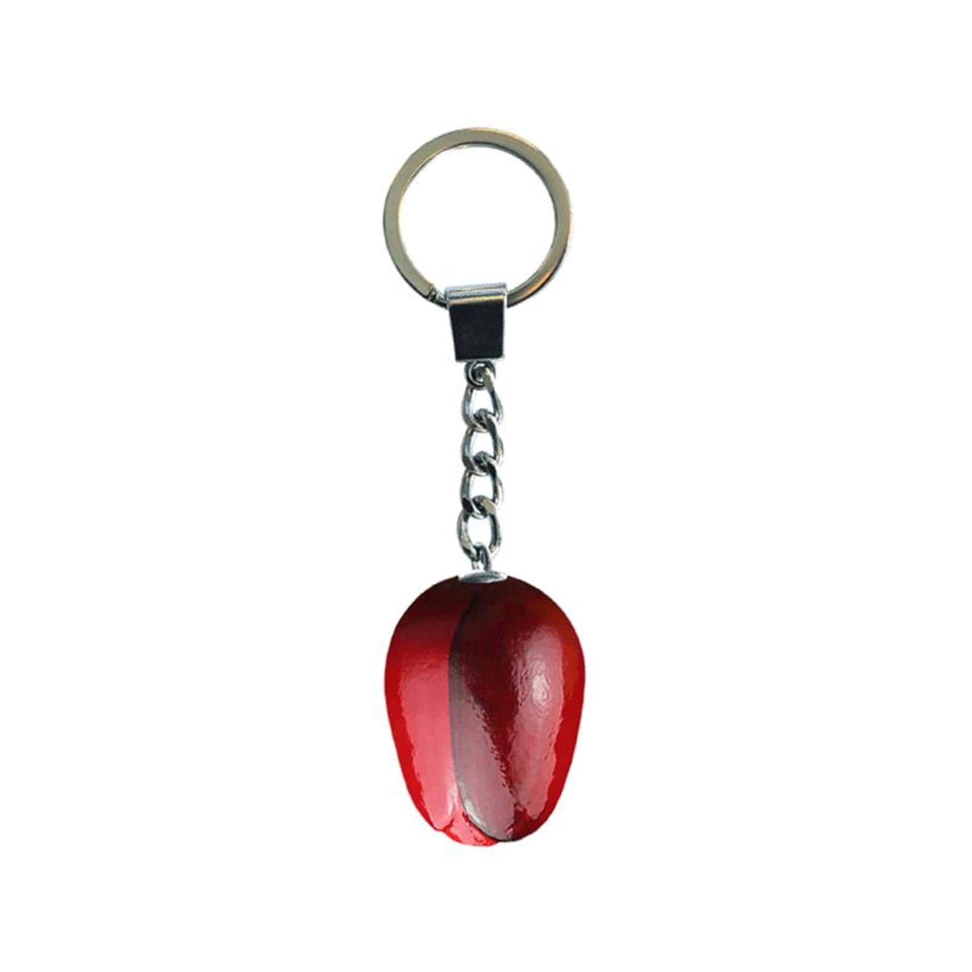 Tulpen-Schlüsselanhänger, rote Aubergine, 3,5 cm