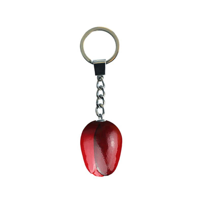 Tulpen-Schlüsselanhänger, rote Aubergine, 3,5 cm