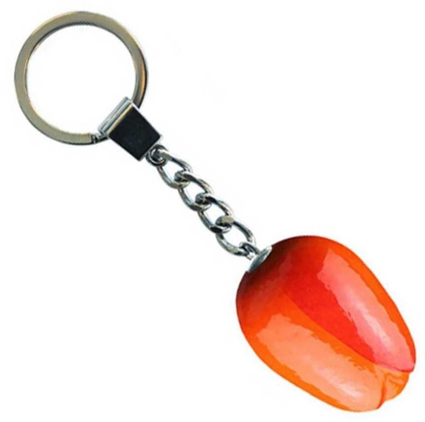 Tulpen-Schlüsselanhänger orange rot 3,5cm