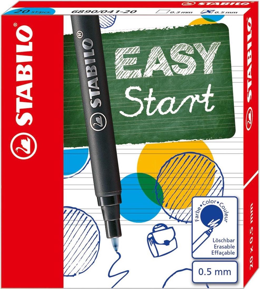 Stabilo Easyoriginal 20 Navullen Medium - Blau