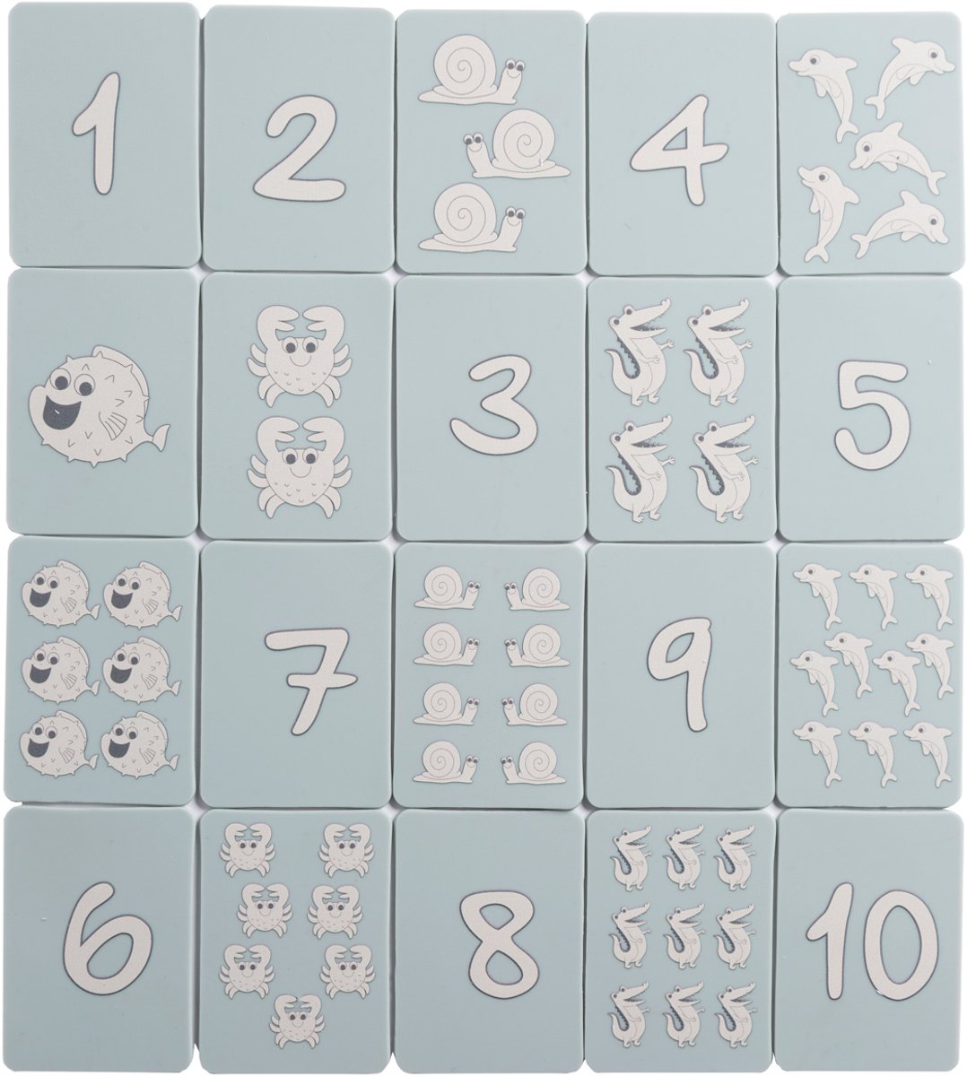 Scrunch-Spielkarten – blau – faltbar – recycelbar