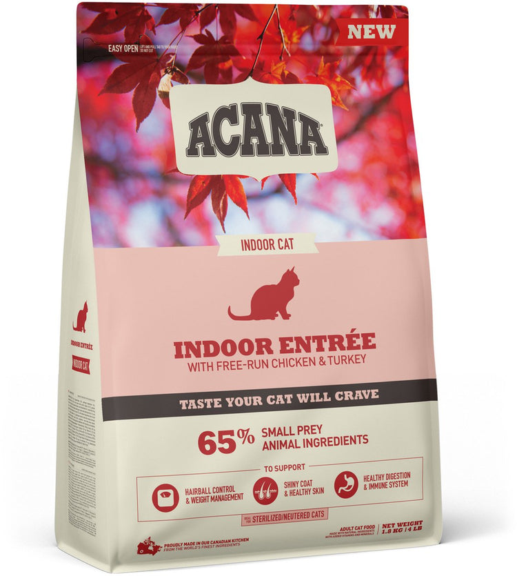 Acana Indoor-Entrée-Serie – Trockenfutter für Katzen – Huhn – Indi-Truthahn – Hering