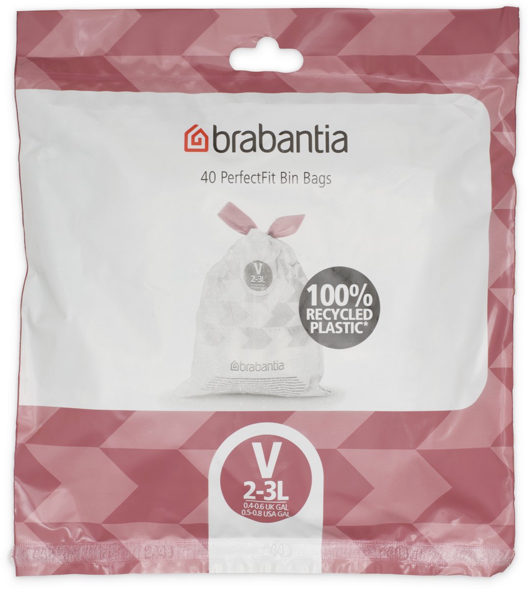 Brabantia Perfectfit Müllsäcke – 2 3 l – Code V – 40 Stück