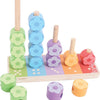 Bigjigs Holzstapelspielblumen, 16dlg.