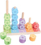 Bigjigs Holzstapelspielblumen, 16dlg.