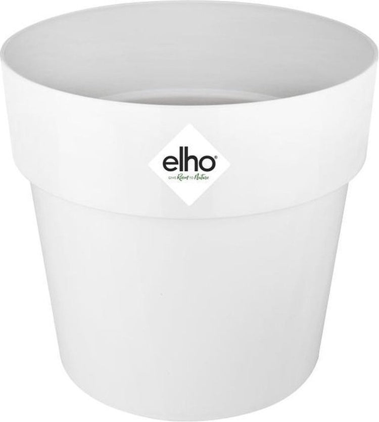 Elho b.for original rund 30 – Blumentopf für den Innenbereich – 100 % recycelter Kunststoff – ø 29,5 x H 27,3 cm – weiß