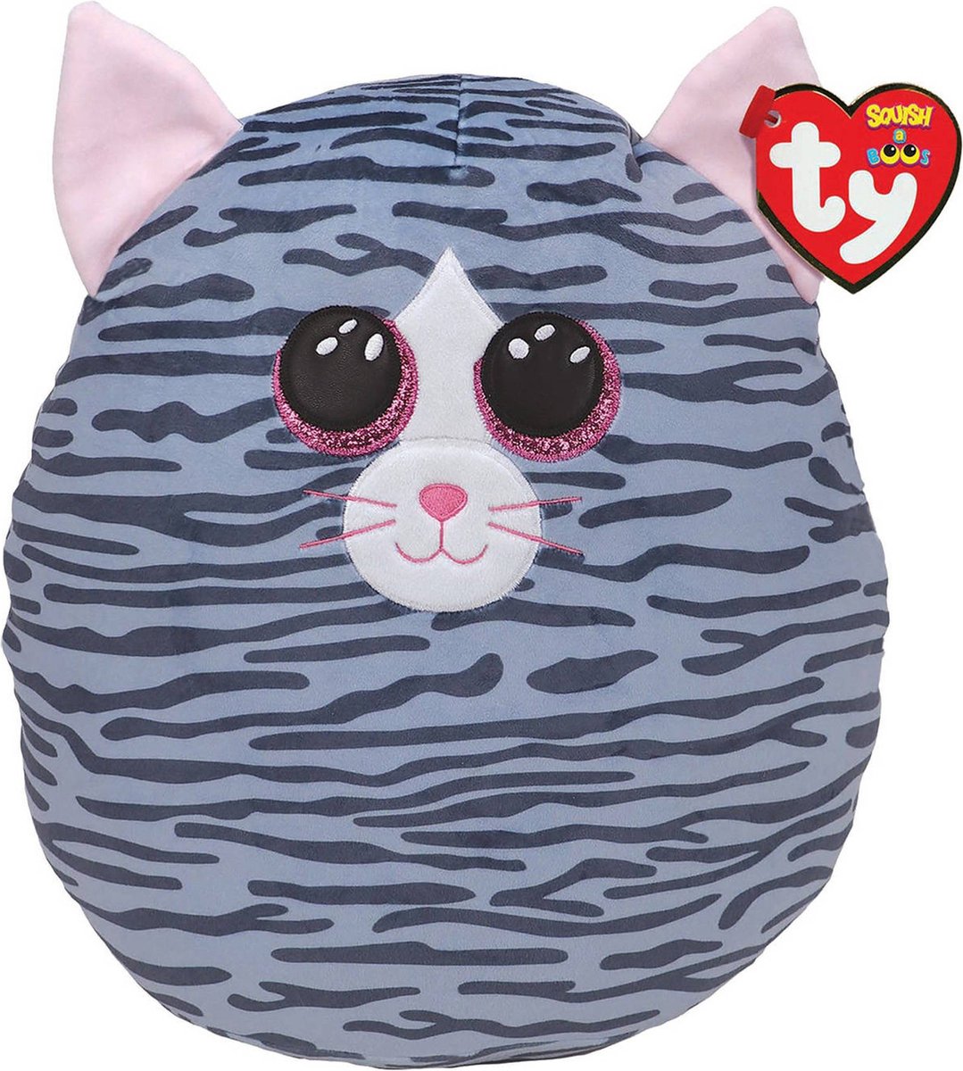 Ty Beanie Ty Squish eine Boo Kiki -Katze, 20 cm