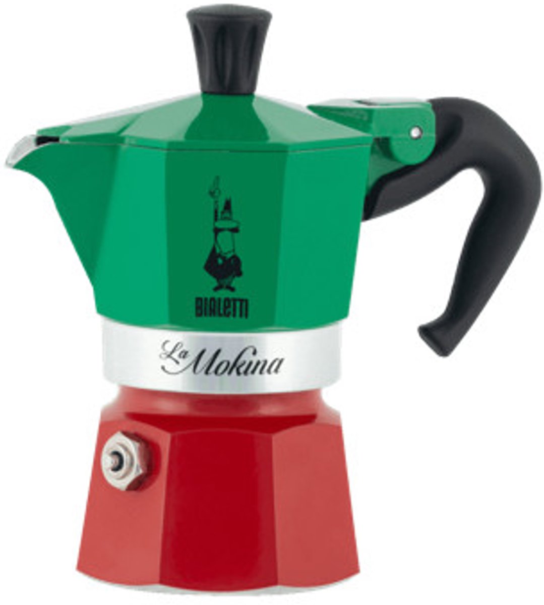 Bialetti - la mokina - Kaffeemaschine - Tricolore - 1 Espresso