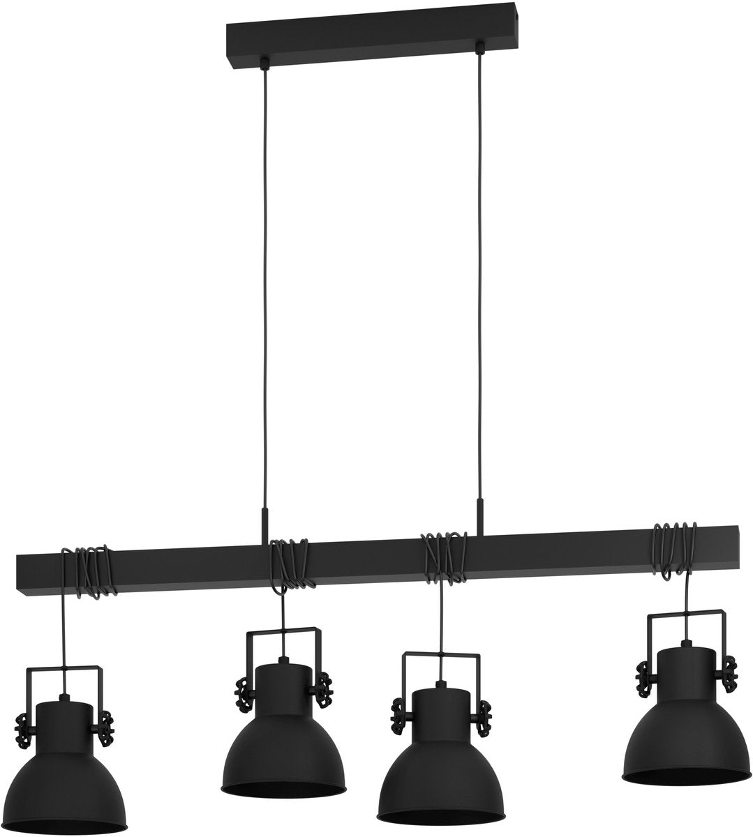 Eglo Shirebrook Hängelampe - e27 - 100 cm - schwarz
