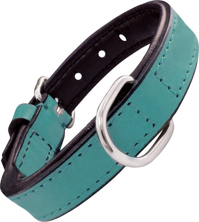 Gloria Hundehalsband gepolstert Türkis (35 x 1,5 cm)