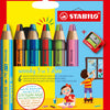 Stabilo Woody 3in1 Duo mit einem Bleistift schärfer, 7dlg.