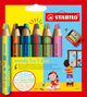 Stabilo Woody 3in1 Duo mit einem Bleistift schärfer, 7dlg.