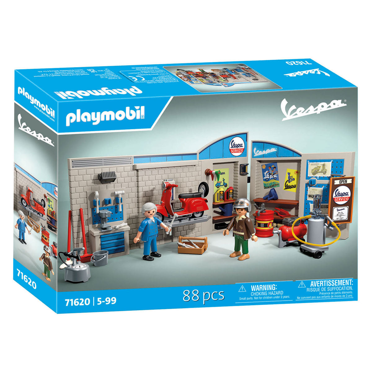 Playmobil 60s Workshop mit Vespa