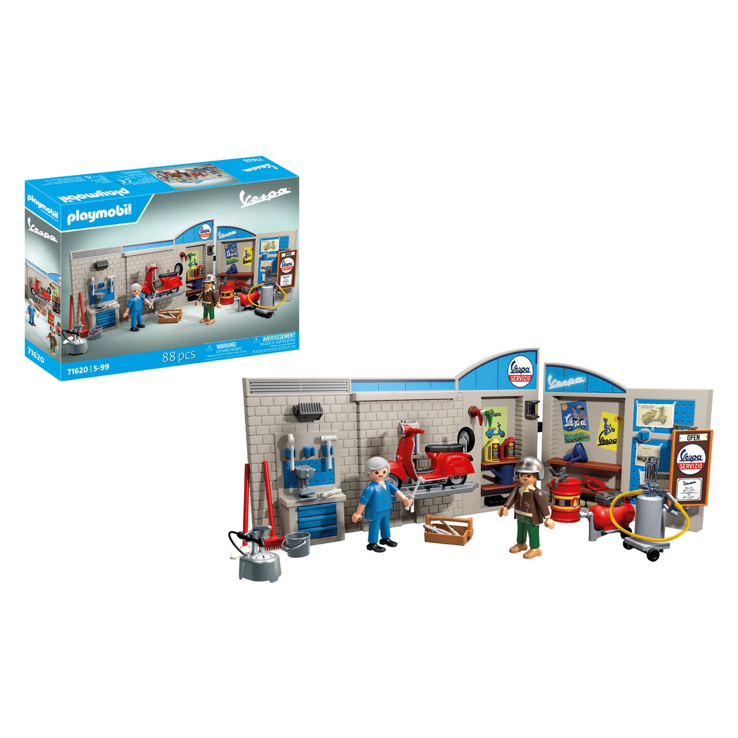 Playmobil 60s Workshop mit Vespa