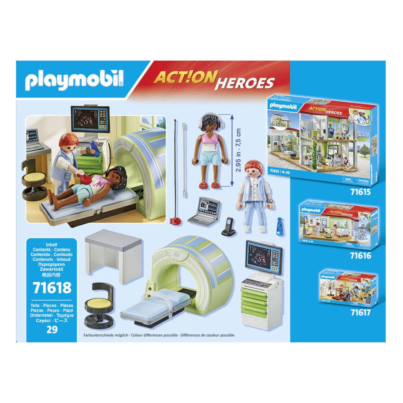Playmobil Action Heroes MRT mit Patient
