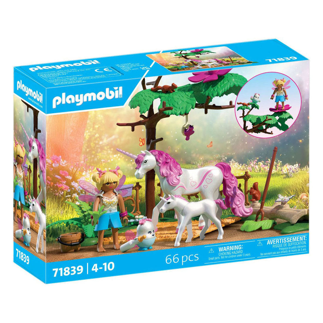 Playmobil 71839 Magisches Einhorn -Stabilen für Mutter und Fohlen