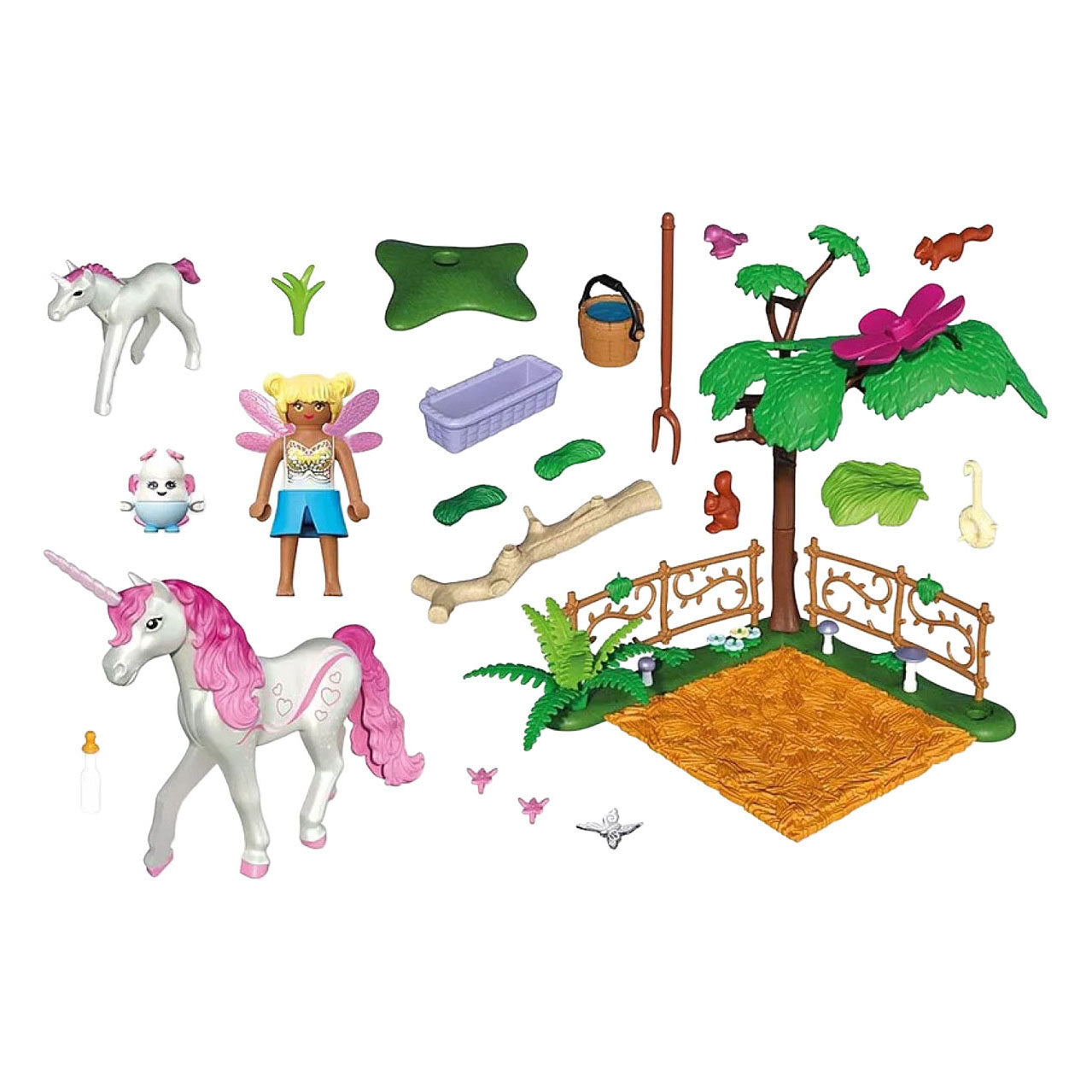 Playmobil 71839 Magisches Einhorn -Stabilen für Mutter und Fohlen