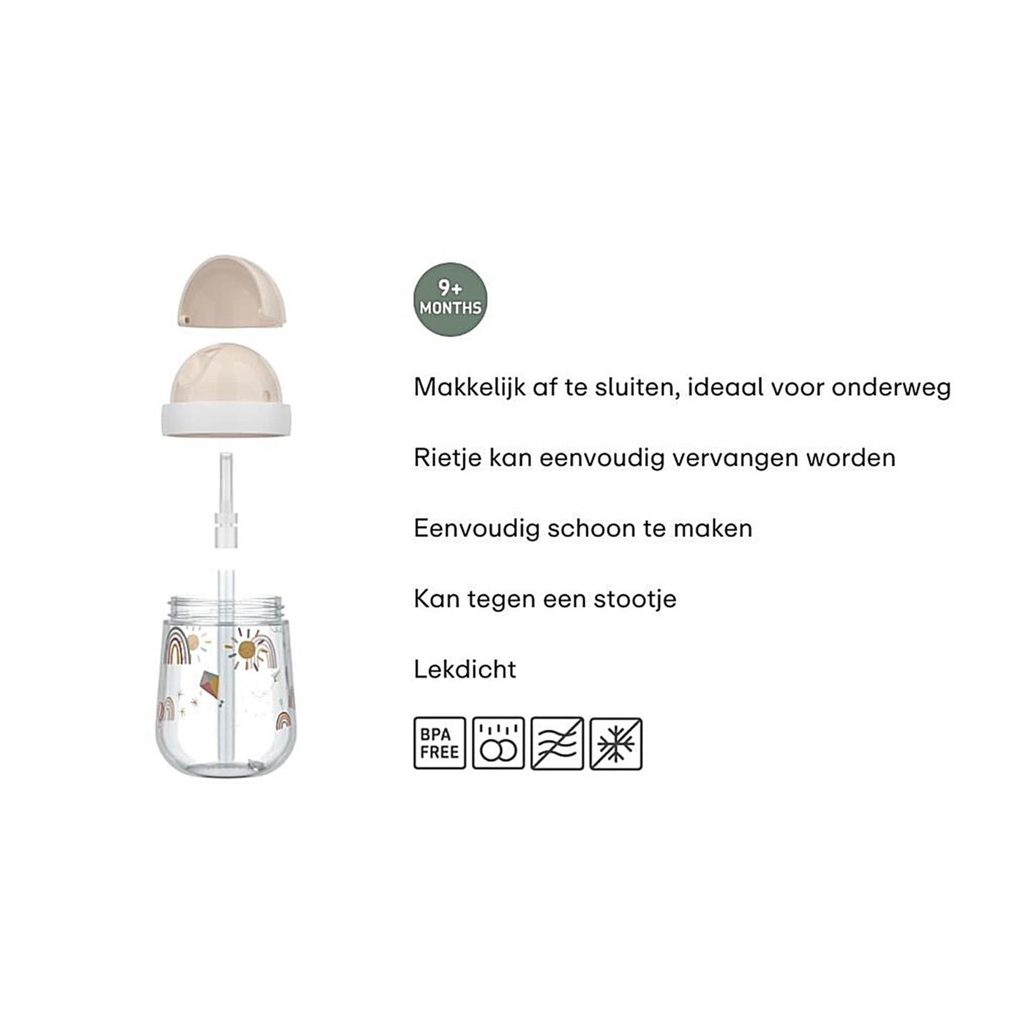 Mepal Sunshine Regenbogen-Strohbecher