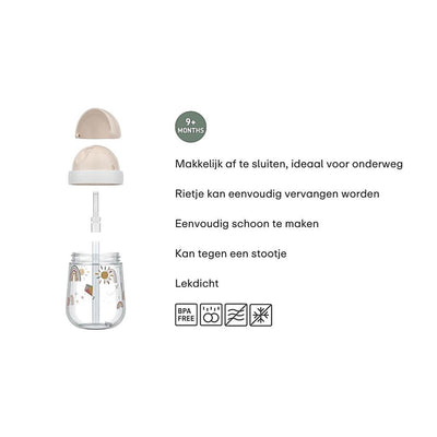 Mepal Sunshine Regenbogen-Strohbecher