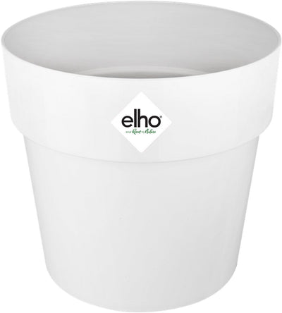 Elho b.for original rund 18 – Blumentopf für den Innenbereich – 100 % recycelter Kunststoff – ø 18,0 x h 16,5 cm – weiß