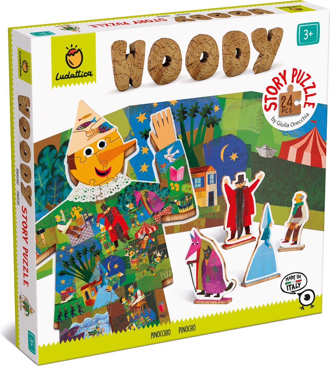 Ludattica Holzpuzzle - Pinocchio.