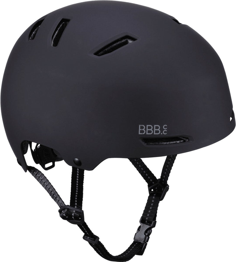 BBB Cycling Wave Kinderfahrradhelm – 3 bis 7 Jahre – leicht – verstellbar – waschbare Polsterung – Fahrradhelm Mädchen und Jungen – Fahrradhelm Kinder – mattschwarz – klein: 51–55 cm – BHE-150