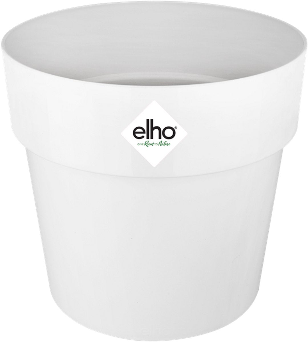 Elho b.for original rund 14 – Blumentopf für den Innenbereich – 100 % recycelter Kunststoff – ø 13,7 x H 12,5 cm – weiß