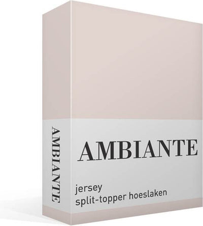 Ambiante Baumwolle – Spannbettlaken mit geteiltem Topper – 140 x 200 210 – Sand