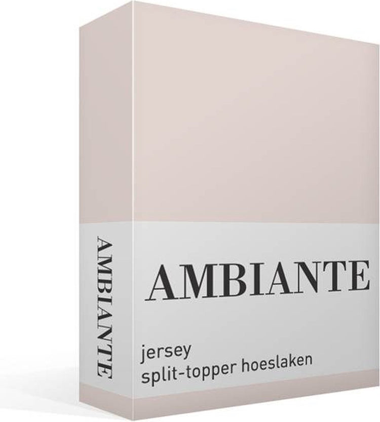 Ambiante Baumwolle – Spannbettlaken mit geteiltem Topper – 140 x 200 210 – Sand