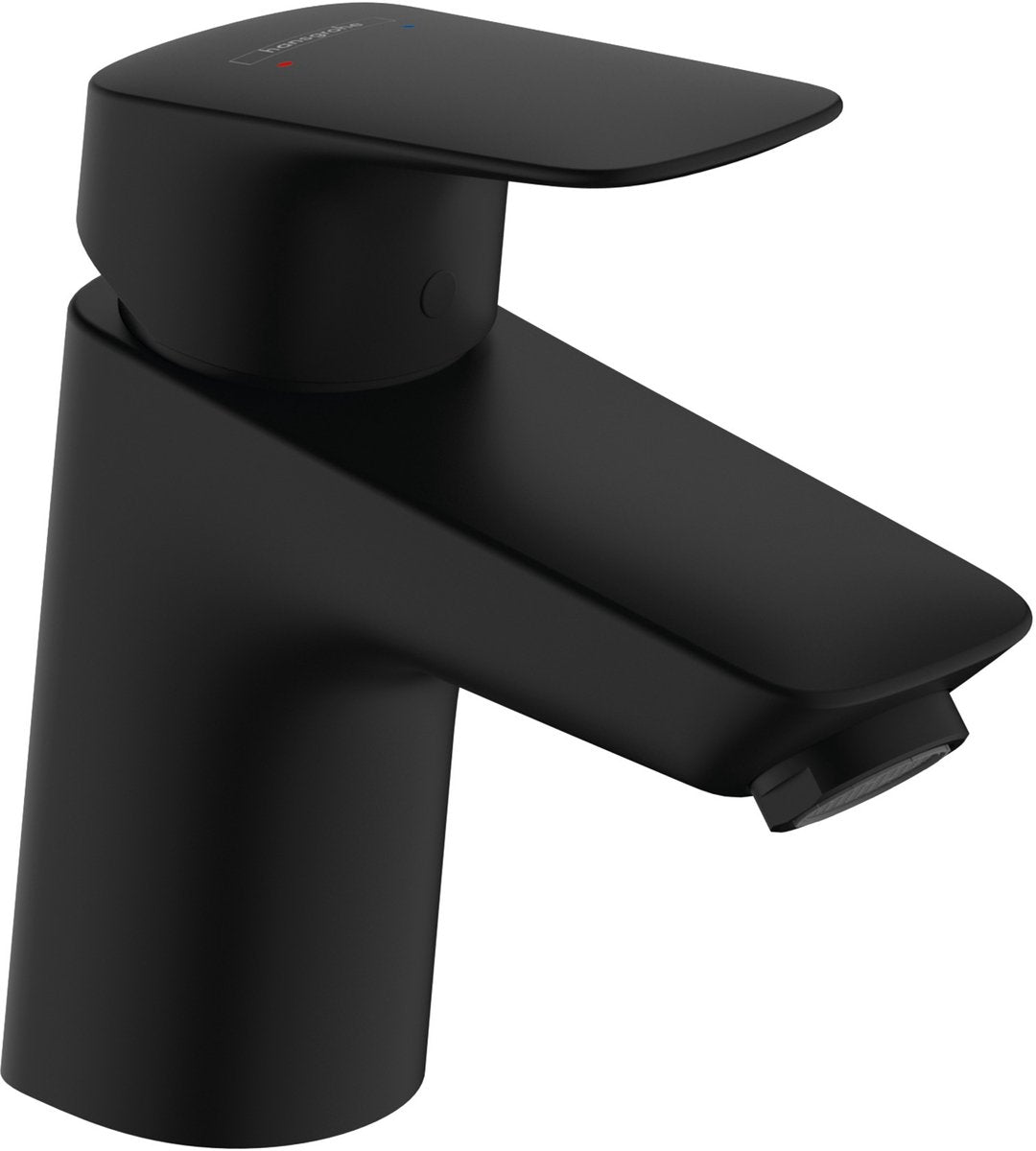 Hansgrohe Logis – Waschtischarmatur – Kaltstart energiesparend – ohne Ablaufgarnitur – 70 mm – mattschwarz