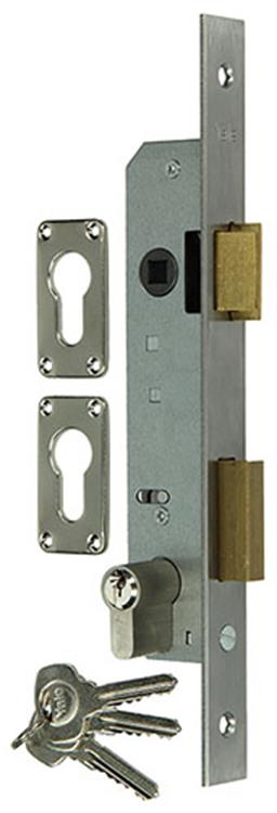 Yale 1019037 - 1 schmales Türschloss + Zyl. links auswählen m2652 23mm | 1 Stk