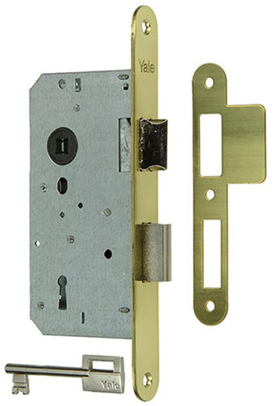 Yale 1019041 – 1 Doppel-Einsteckschloss mess.l r a1356 50 mm | 1 Stk