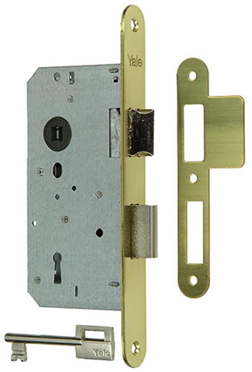 Yale 1019041 – 1 Doppel-Einsteckschloss mess.l r a1356 50 mm | 1 Stk
