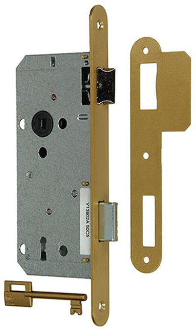 Yale 1019066 – 1 Einsteckschloss vermessingt A1390 2AG BB 50 mm | 1 Stk
